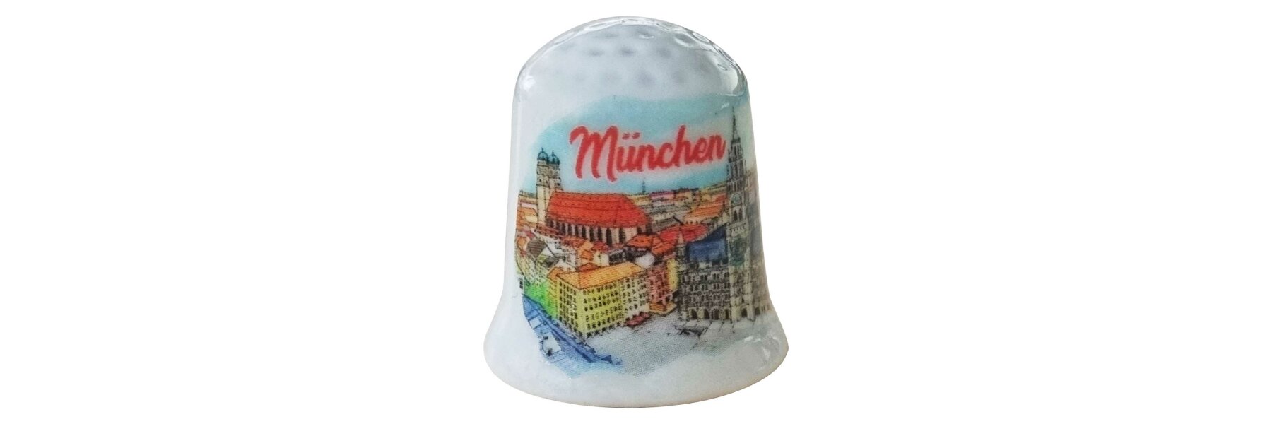Birchcroft Porzellan-Fingerhut – Sammlerstück „Reiseposter Moskau“, Handgefertigt In England