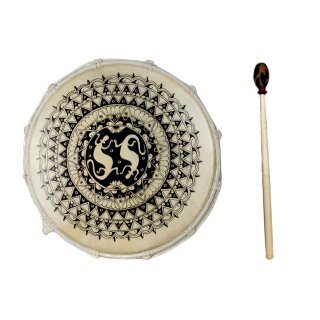 30cm Grosse Schamanentrommel Indianer Gemalt Rahmentrommel Bodhran Drum Djembe