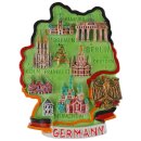 Deutschland Karte Handbemalt Kühlschrank Magnet Made...