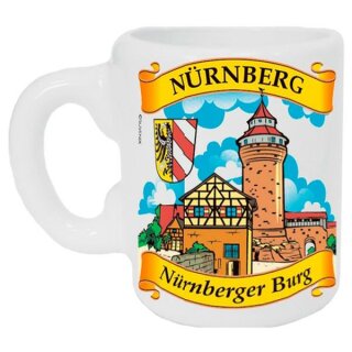 Nürnberger Burg Keramik Tasse Nürnberg Souvenir Made in Eu Kaiserburg Magnet