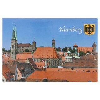 Nürnberg Foto Magnet Blick auf die Burg Kaiserburg Franken Deutschland BRD