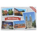Nürnberg Franken Deutschland Bayern Germany Postkarten Fotomagent Magnet PKM1