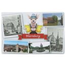 Nürnberg -  Postkarte Magnet Kühlschrank Fotomagnet Hund Bier Germany Bierstadt