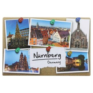 Nürnberg Postkarten Fotomagnet Foto Magnet Frauenkirche Schöner Brunnen Kirche