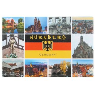 Nürnberg -  Postkarten Magnet Fotomagnet  Germany Deutschland Altstadt Burg