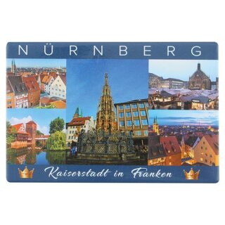 Nürnberg Kaiserstadt in Franken Deutschland Bayern Germany Fotomagnet Magnet