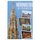 Nürnberg Foto Magnet Schöner Brunnen Hauptmarkt Franken Deutschland Germany Brd