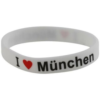 Silikon Armband Silikonarmband I Love München Braclet