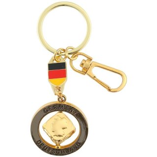 Schlüsselanhänger Würfel CUBE BRD GOLD Farbe Germany Deutschland Beste Qualität