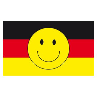 Deutschland mit Smiley Flagge 90x150 cm