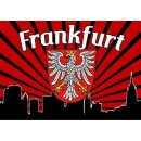 Frankfurt Silhouette Flagge 150cm x 90cm  ( In der Regel...