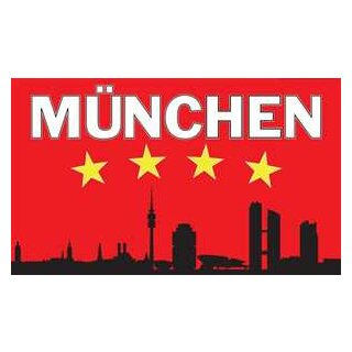 Bayern- München Silhoutte Flagge 90x150 cm