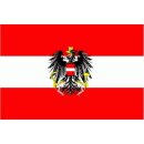 Österreich mit Wappen Flagge 90x150 cm
