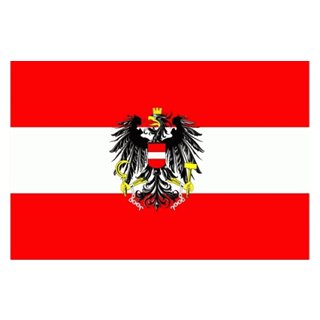 Österreich mit Wappen Flagge 60x90 cm
