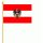 Österreich mit Wappen Stockflagge 30x45 cm