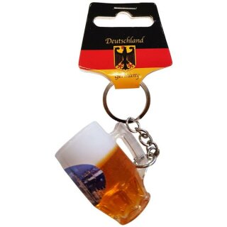 Schlüsselanhänger Bierkrug Massbier Bier München Schlüsselbund Band Mitbringsel