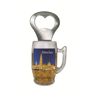 Flaschenöffner Bierkrug Massbier Bier München Bayern Munich Öffner M4