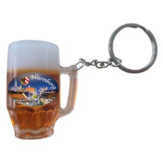 Schlüsselanhänger Bierkrug Massbier Bier Nürnberg N3