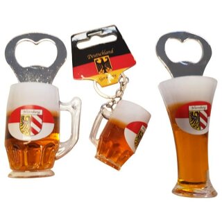 3 er Set Bierkrug Bieröffner Öffner Flaschenöffner Weizen Schlüsselanhänger Krug -  Nürnberg Franken N4