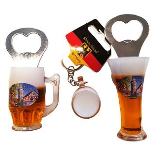 3 er Set Bierkrug Bieröffner Öffner Flaschenöffner Weizen Schlüsselanhänger Krug -  Nürnberg Burg N5