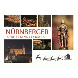 Nürnberg Weihnachtsmarkt Postkarte DINA6