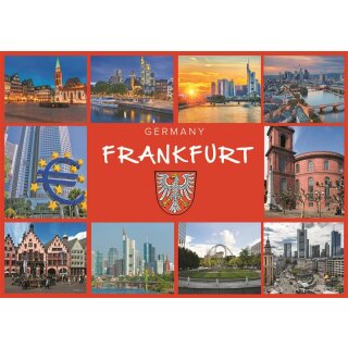Fotomagnet Foto Magnet Kühlschrankmagnet - Frankfurt Postkarte