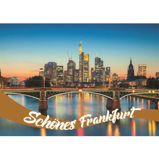 Fotomagnet Foto Magnet Kühlschrankmagnet - Frankfurt Postkarte