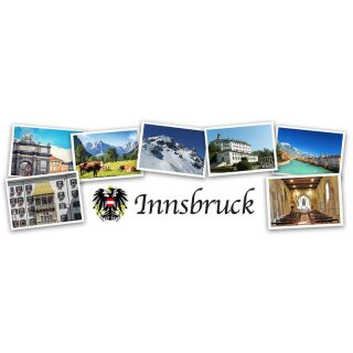 Langes Innsbruck Postkarten Fotomagnet Foto Magnet Top-6