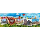 Langes I love Rothenburg Postkarten Fotomagnet Foto...
