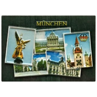 München Postkarten Polymagnet