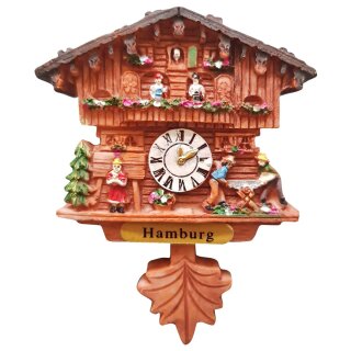 Kühlschrankmagnet Alpen Kuckucksuhr Magnet  Urlaubserinnerung Mitbringsel Deko - Hamburg