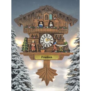 Kühlschrankmagnet Alpen Kuckucksuhr Magnet  Urlaubserinnerung Mitbringsel Deko - Franken