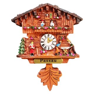 Kühlschrankmagnet Alpen Kuckucksuhr Magnet  Urlaubserinnerung Mitbringsel Deko - Passau