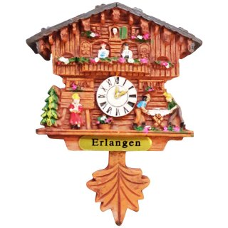 Kühlschrankmagnet Alpen Kuckucksuhr Magnet  Urlaubserinnerung Mitbringsel Deko - Erlangen