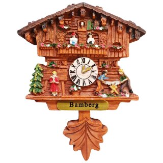 Kühlschrankmagnet Alpen Kuckucksuhr Magnet  Urlaubserinnerung Mitbringsel Deko - Bamberg