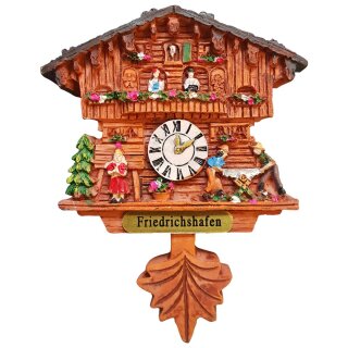 Kühlschrankmagnet Alpen Kuckucksuhr Magnet  Urlaubserinnerung Mitbringsel Deko - Friedrichshafen