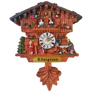 Kühlschrankmagnet Alpen Kuckucksuhr Magnet  Urlaubserinnerung Mitbringsel Deko - Königssee