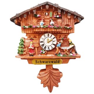 Kühlschrankmagnet Alpen Kuckucksuhr Magnet  Urlaubserinnerung Mitbringsel Deko - Schwarzwald