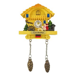 Kuckucksuhr Magnet Polyresin Kühlschrank Beige Haus Familie - Germany
