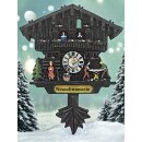 Kühlschrankmagnet Alpen Kuckucksuhr Magnet  Urlaubserinnerung Mitbringsel Deko - Neuschwanstein