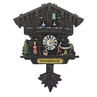 Kühlschrankmagnet Alpen Kuckucksuhr Magnet  Urlaubserinnerung Mitbringsel Deko - Schwarzwald
