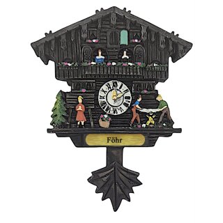 Kühlschrankmagnet Alpen Kuckucksuhr Magnet  Urlaubserinnerung Mitbringsel Deko - Föhr