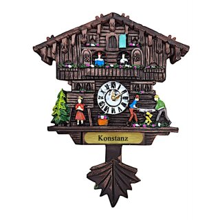 Kühlschrankmagnet Alpen Kuckucksuhr Magnet  Urlaubserinnerung Mitbringsel Deko - Konstanz