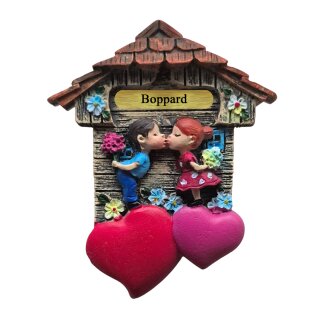 Kühlschrankmagnet Alpen Kuckucksuhr Magnet LiebespaarMitbringsel Deko - Boppard