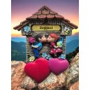 Kühlschrankmagnet Alpen Kuckucksuhr Magnet LiebespaarMitbringsel Deko - Boppard