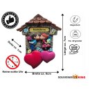 Kühlschrankmagnet Alpen Kuckucksuhr Magnet LiebespaarMitbringsel Deko - Rüdesheim
