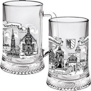 Bier Glas Nürnberg Franken Germany Deutschland 0,4 Krug DE-G-080