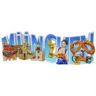 München Schriftzug Handarbeit