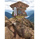 Kühlschrankmagnet Alpen Kuckucksuhr Magnet  Wetterhaus Thermometer Deko - Dinkelsbühl