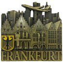 Frankfurt Metall Magnet Gold Farbe - BRD FLAGGE